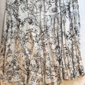 Soft Surroundings Black & White Maxi Skirt